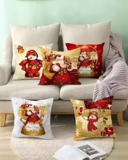 Funda de cojín navideña: decoraciones navideñas para el hogar x 4